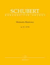 Moments Musicaux piano sheet music cover